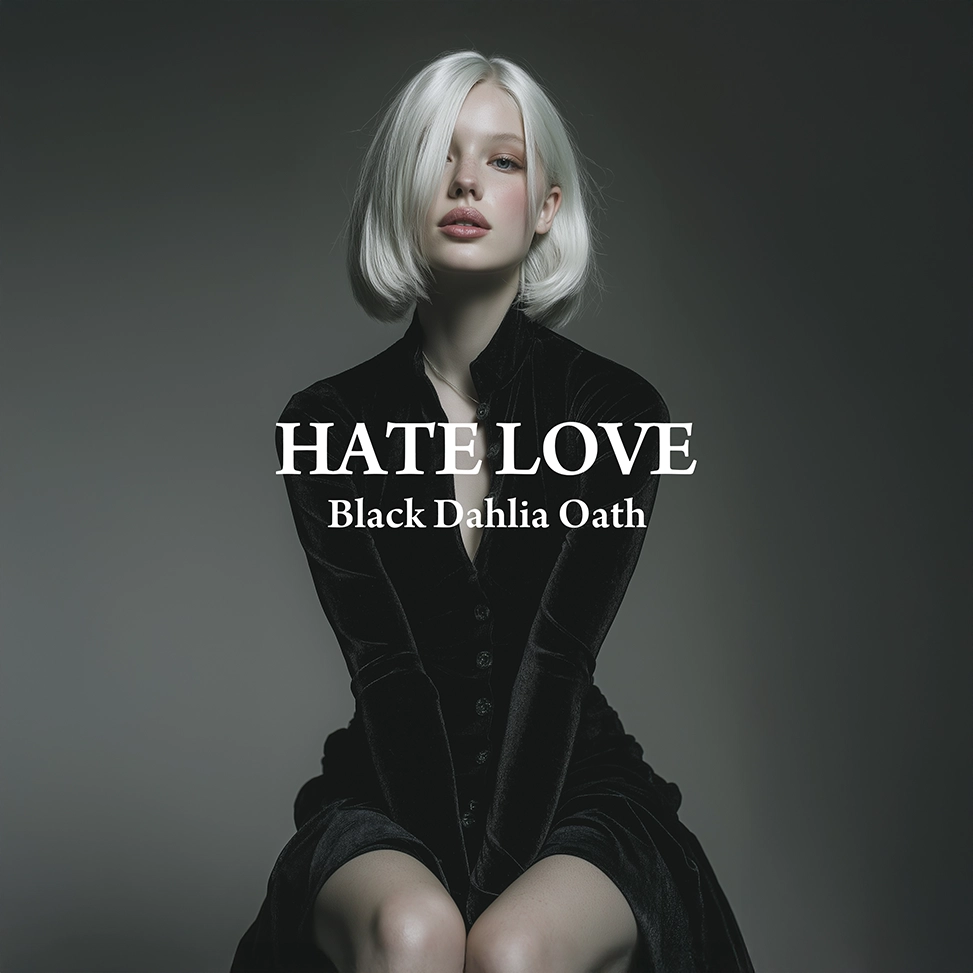 狐火らんぷ｜HATE LOVE — Black Dahlia Oath Album Cover